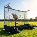 Pop up hockey goals with durable steel frame for indoor and outdoor use
