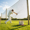 Cricket netting made of high-density polypropylene in black colour