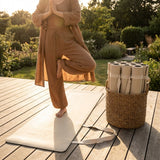 PU Yoga Mat in calming colours, ideal for yoga and Pilates