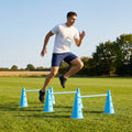 Tri cone hurdles set for sports training available in multiple colours
