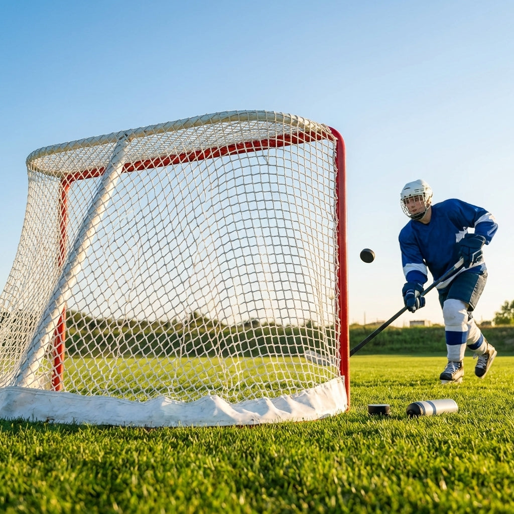 Replacement ice hockey net with polypropylene material for professional use