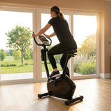 Exercise bike with adjustable resistance for home fitness