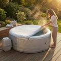 Grey Hot Tub Thermal Insulation Cover with enhanced PE layers
