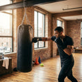 Hanging Punch Bag made of Microfibre Leather for Gym and Home Use