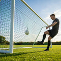 Football goal nets 24 x 8 ft, durable HDPE for clubs and schools