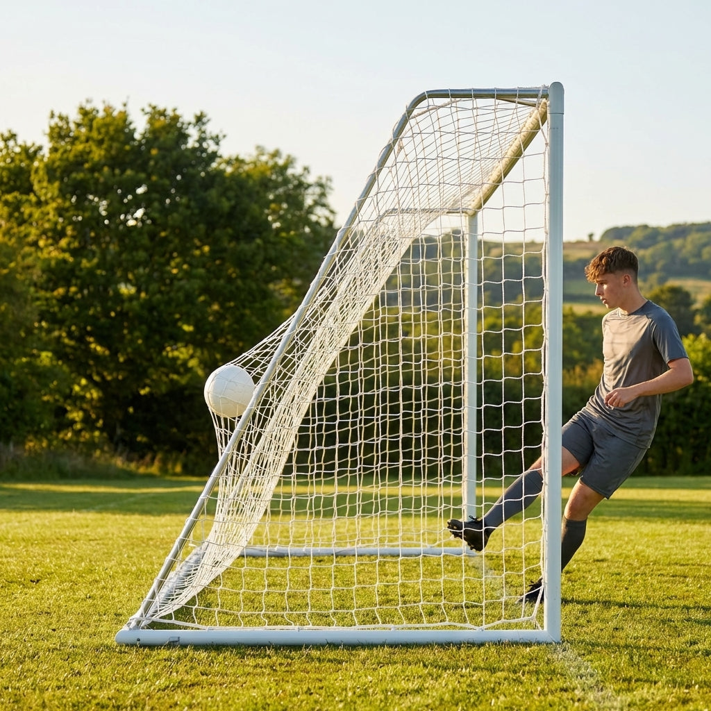 12ft x 4ft Football Goal Nets in HDPE for Schools and Clubs