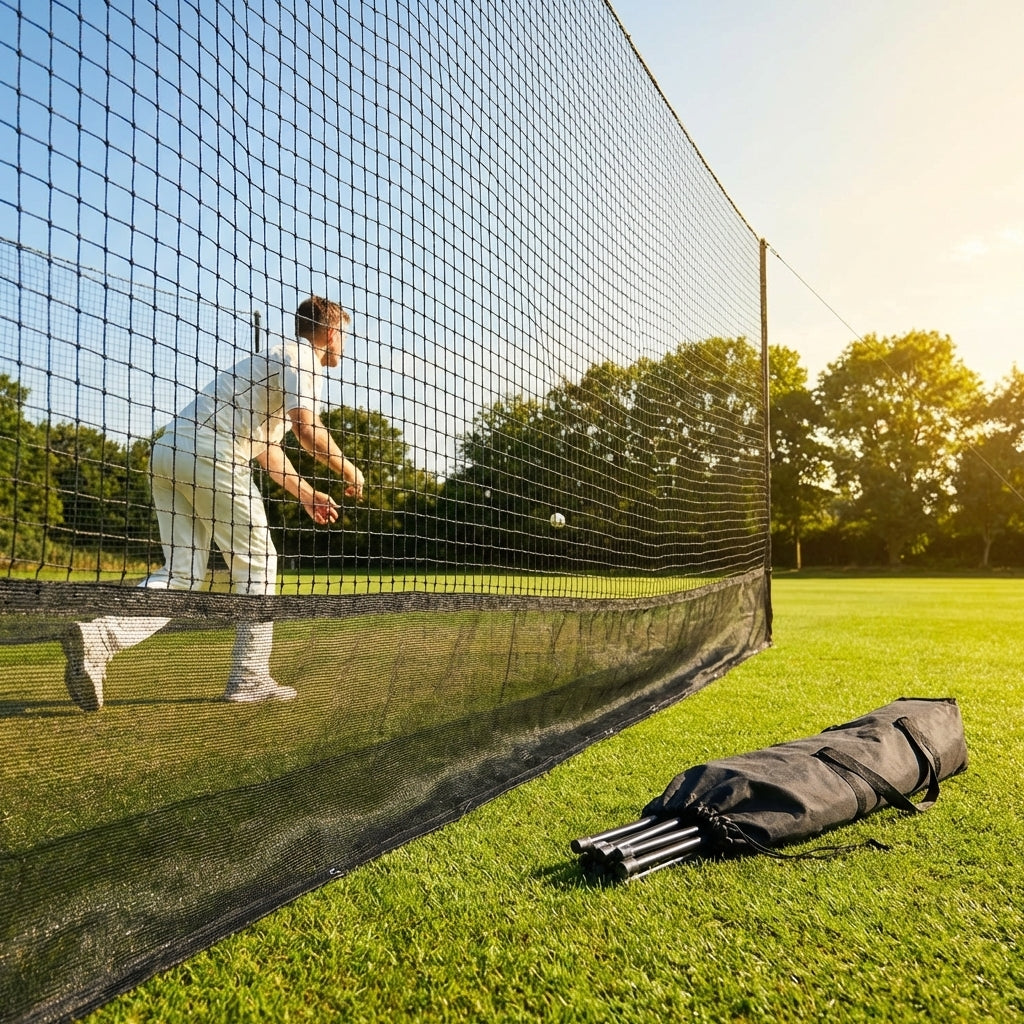 Cricket Net Vermin Skirt – Black – HDPE Mesh – Wildlife Protection