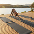 PU Yoga Mat in calming colours, ideal for yoga and Pilates
