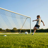 Multi-colour football goal nets for full-size goals