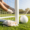 Durable plastic football net clips for goal securement