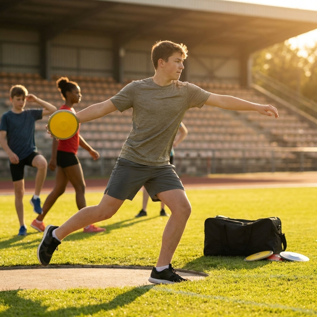 Junior Discus set with carry bag, assorted colours