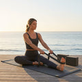 Yoga essentials bundle with mat, blocks, and straps