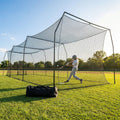 Baseball Batting Cage Net with Galvanized Steel Connectors