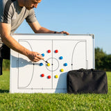 Double-sided coaching board with aluminium frame and accessories