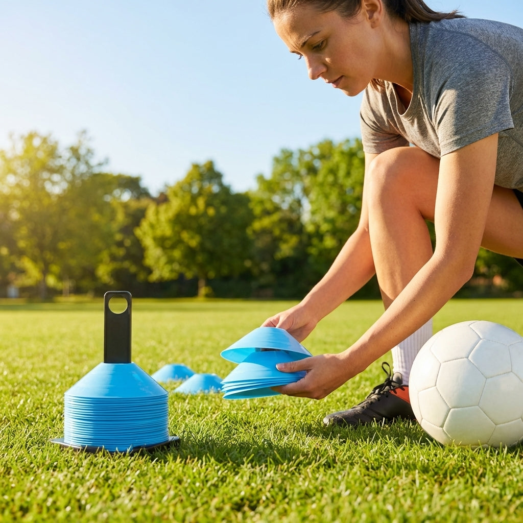 Mini Training Marker Cones for sports training in multiple colours