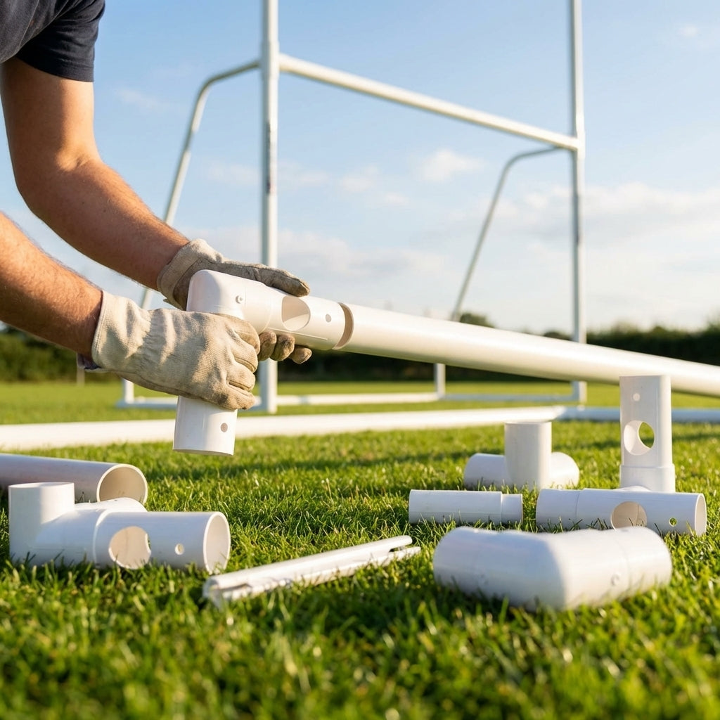 Replacement corners and connectors for football goals