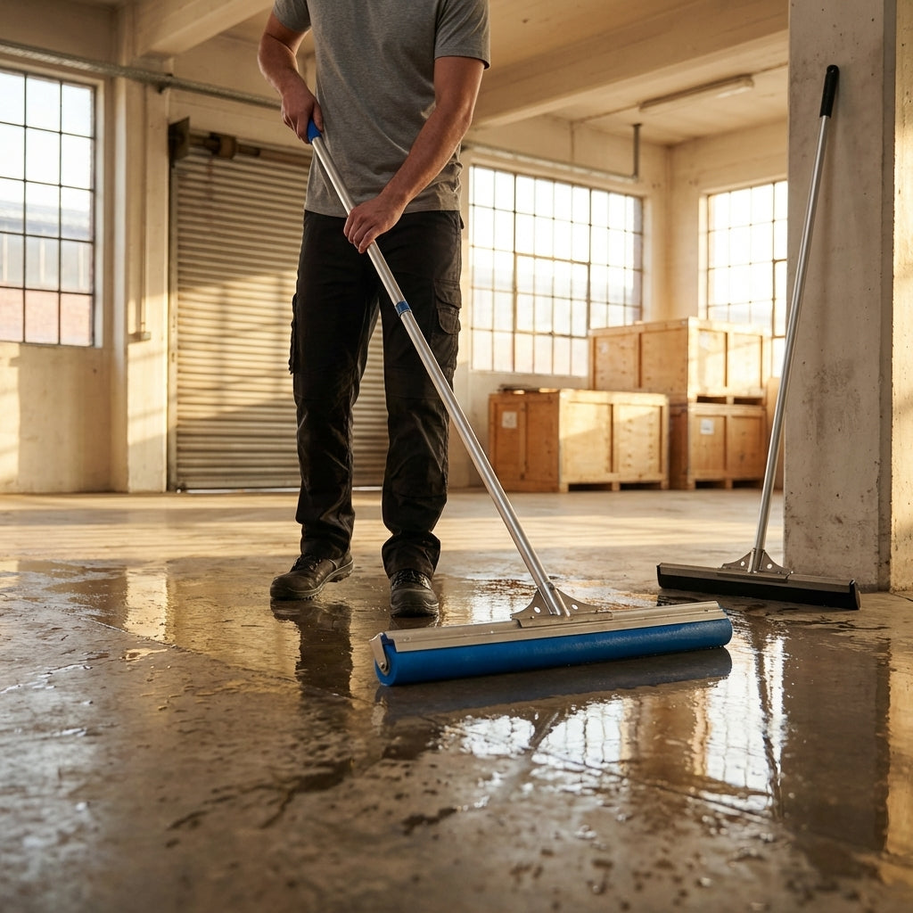 Industrial Floor Squeegee with Anodised Aluminium Handle
