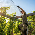 28mm bird netting in black for gardens and industrial use