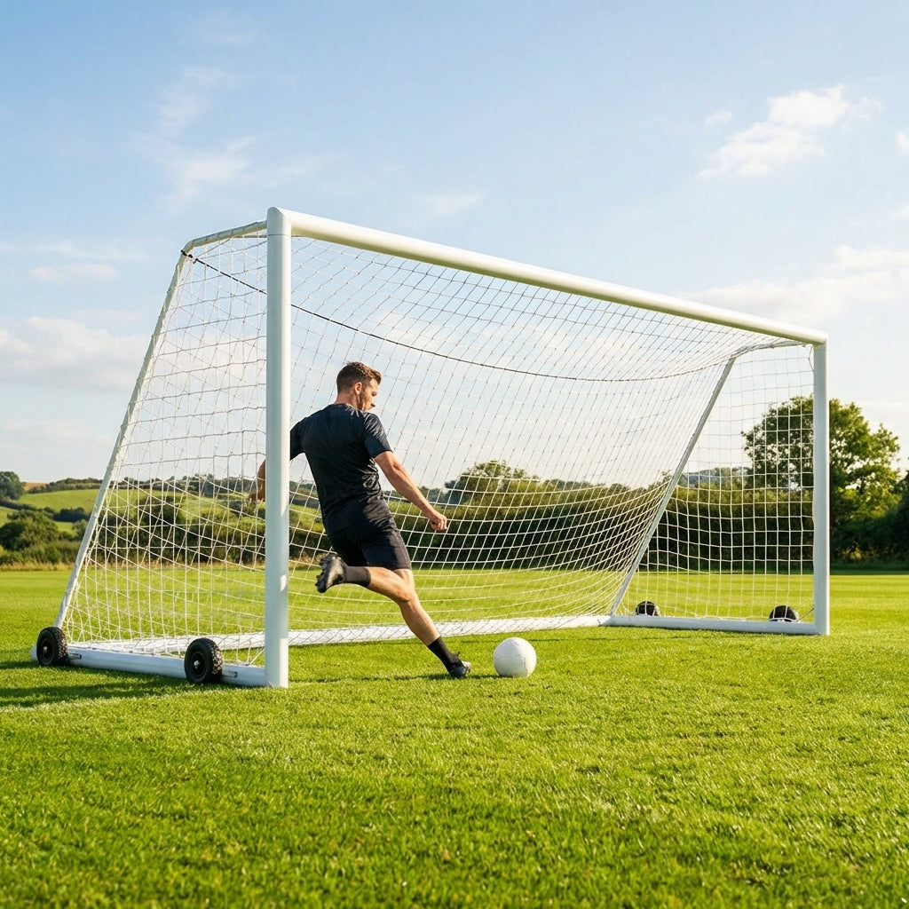 Freestanding Football Goal – 12ft x 6ft – Aluminium – Youth Matches