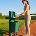 Tennis Court Bin & Shelf in Green, Black, or Blue made from PVC and Aluminium