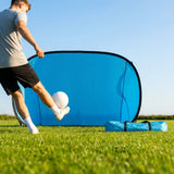Beach football goal with fluorescent net and aluminium frame