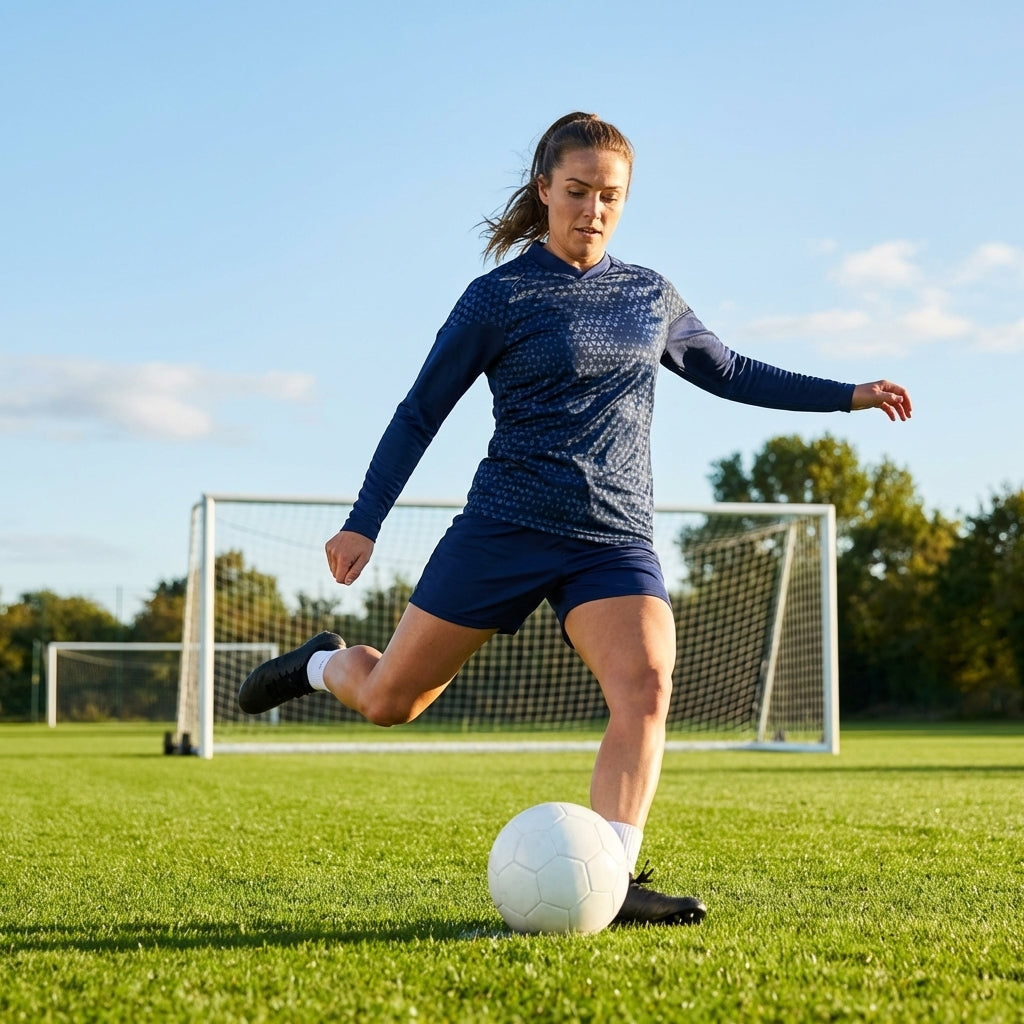 Women's Long Sleeve Football Shirt in vibrant colours