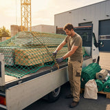 Heavy duty truck net made from 3mm twine for secure cargo transport