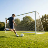 Multi-colour football goal nets for full-size goals