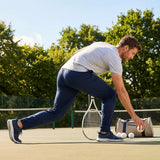 Men's tracksuit bottoms made from 100% polyester, available in six sizes