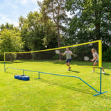 Portable badminton tennis net with carry bag, various sizes