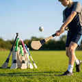 Ash Hurling Stick with custom grip colours, ideal for indoor and outdoor sports