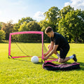 Aluminium Folding Football Goal in various sizes and colours, ideal for training and matches