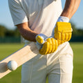 Coloured cricket batting gloves with English Pittard leather palm