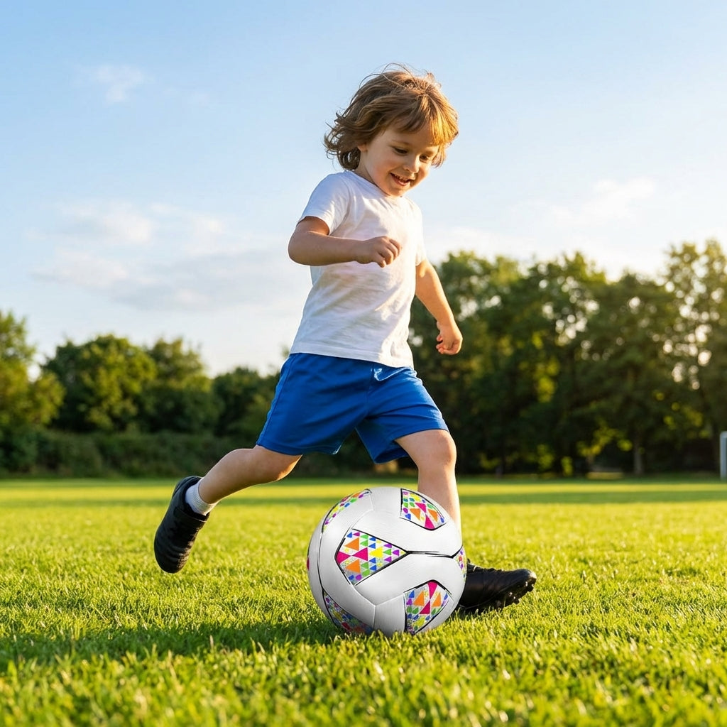 Multi-colour football designed for training and matches
