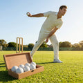 Cricket Balls made from cow-hide leather and Portuguese cork for professional matches