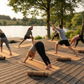 Cork Yoga Mat with Natural Rubber Base for Yoga and Pilates