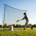 Custom baseball nets made from HDPP material in black