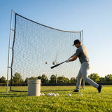 Custom baseball nets made from HDPP material in black