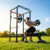 Complete gym equipment set for home and garage use