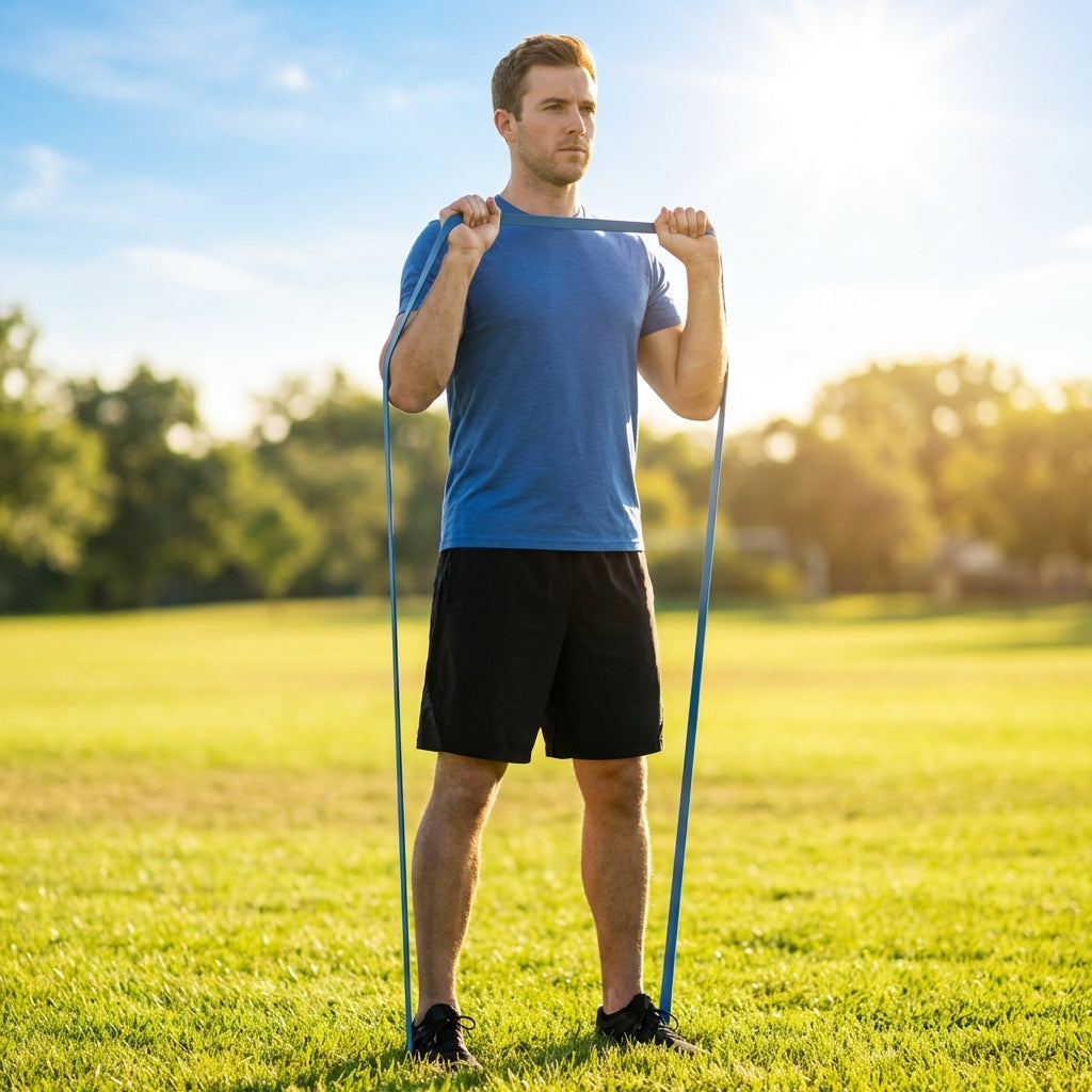 Multi-colour resistance bands made from natural latex for gym and home use