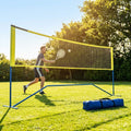 Portable badminton tennis net with carry bag, various sizes