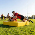 Rugby tackle mats in Yellow/Black with durable PVC for training