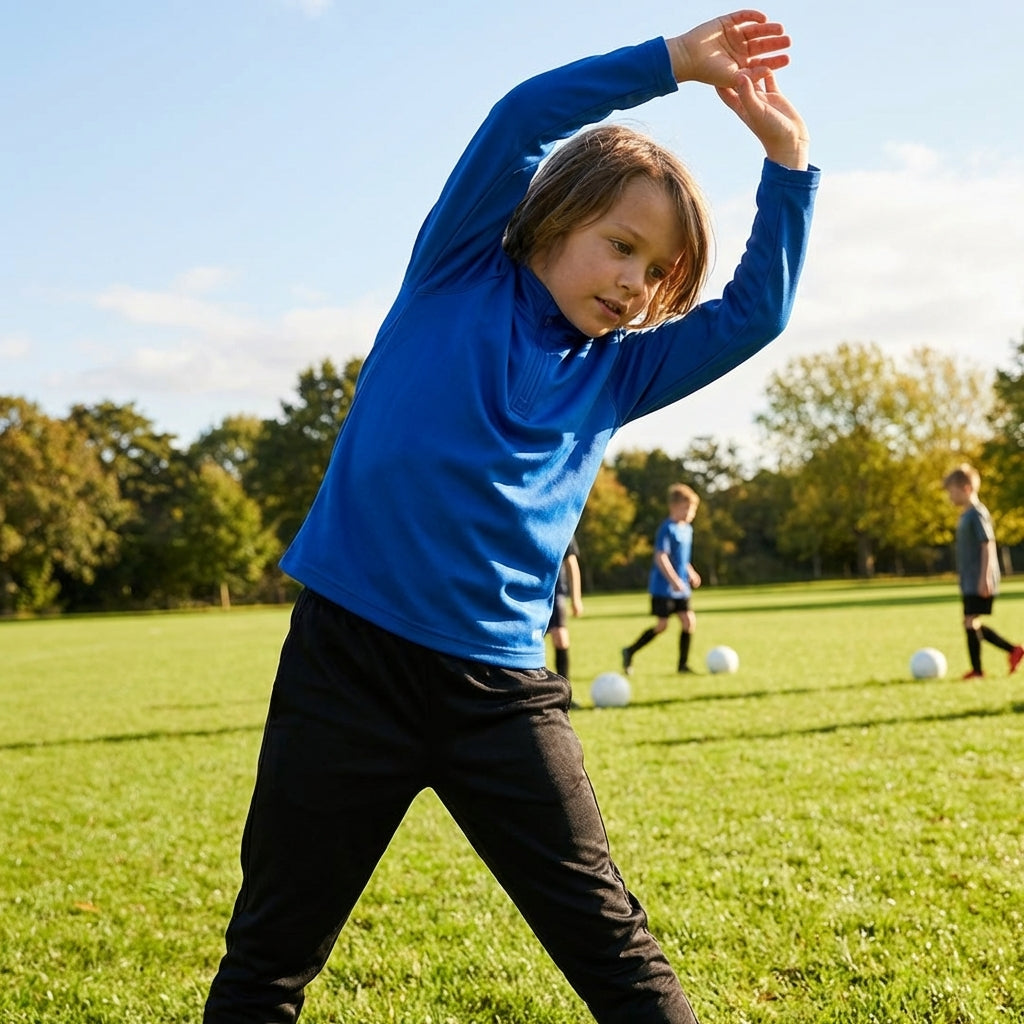 Junior Tracksuit Top in Lightweight Polyester for Sports