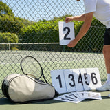 A4 PVC number plates for sports pitches and courts