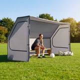 Portable team shelter in 10 colours with steel frame for sports events