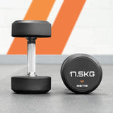 Urethane dumbbells with steel core, ideal for gyms