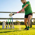 Ash Hurling Stick with custom grip colours, ideal for indoor and outdoor sports