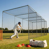Cricket nets made from HDPE, available in various sizes for indoor and outdoor use