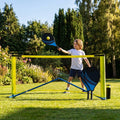 Mini Tennis Net Set with rackets and balls, perfect for backyard and club use