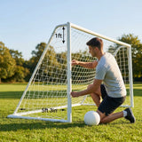 12 x 6ft football goal net made of HDPE for junior goals